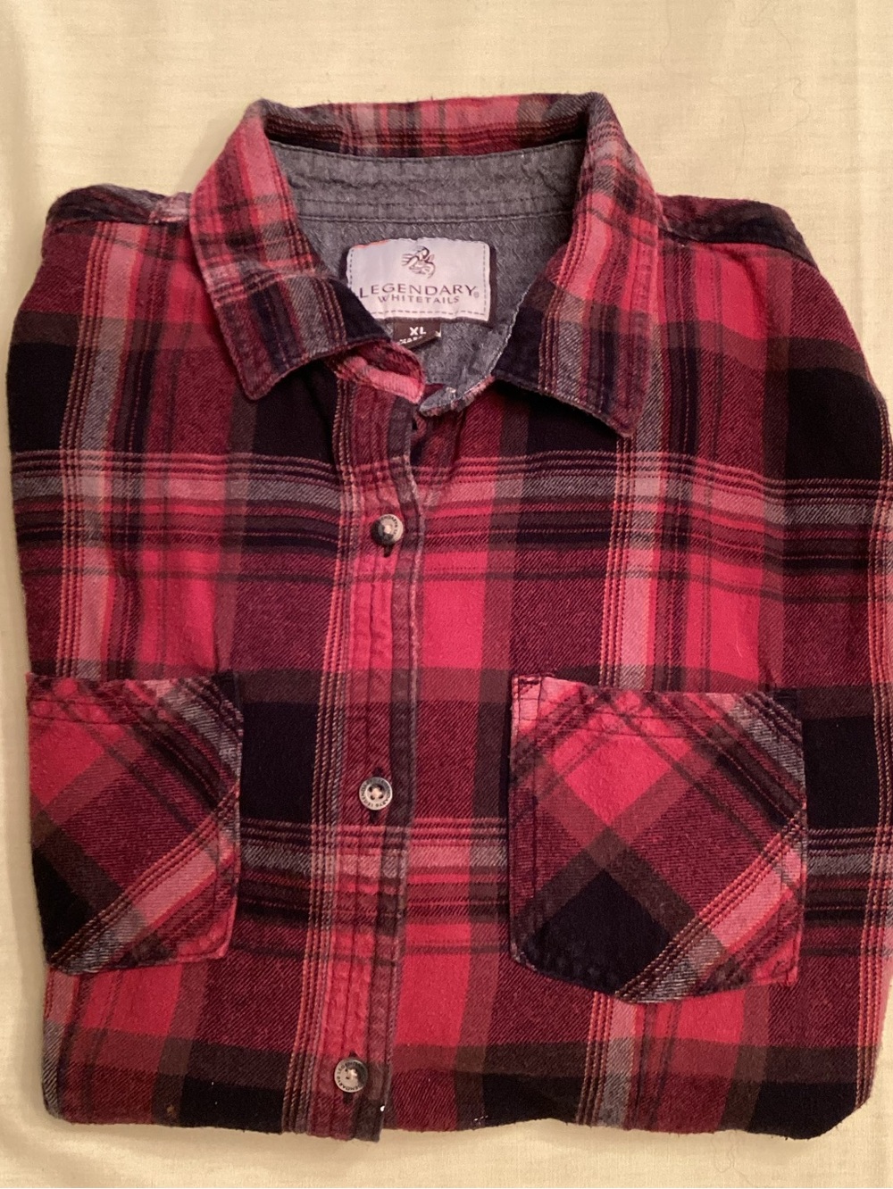 Legendary Whitetails Men’s Plaid Long Sleeve Shirt Size XL